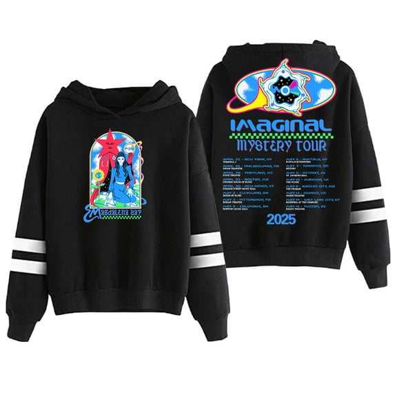 Magdalena Bay Imaginal Mystery Tour 2025 Hoodie Men Women Pocketless Parallel Bars Sleeve Sweatshirt