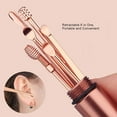 thumbnail image 2 of 6pcs Ear Wax Removal Kit Ear Wax Removal Tool Spiral Ear Pick Spoon Stainless Steel Rose Gold, 2 of 11
