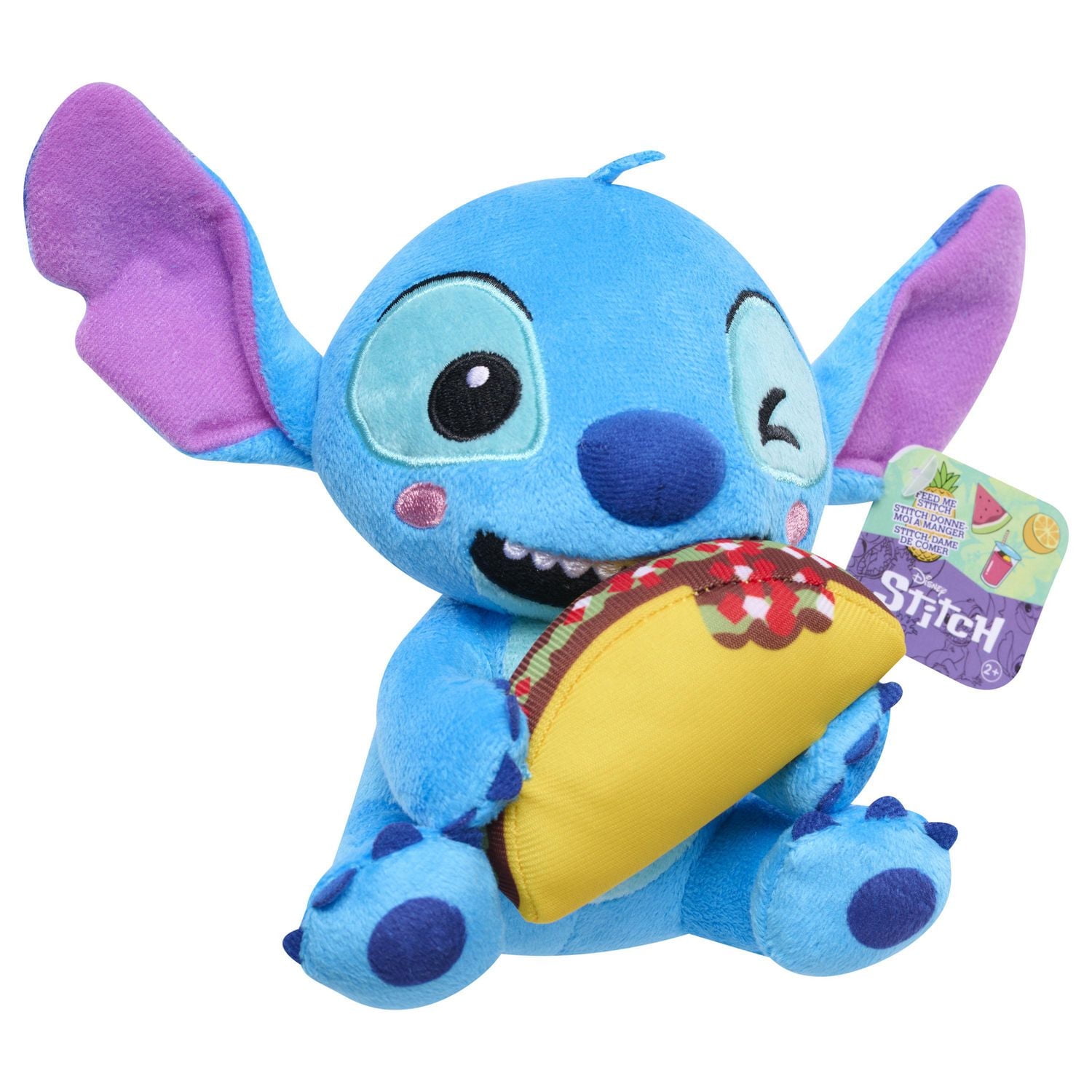 Petit Animal en Peluche Disney Stitch 18 cm (7 pouces), Stitch avec Taco