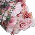 thumbnail image 3 of Biombo artificial de hortensias color rubor, 40x60 cm, con diseño de celosía para mayor privacidad. C, 3 of 9