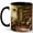 Black, variant on Sunlit Home Library 11oz Ceramic Mug, Cozy Book Nook Coffee Cup
