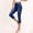 Dark Blue, variant on Women's Plus Size Jeans Capris with Pockets Solid Elastic High Waisted Summer Fashion Straight Leg Hem Pants