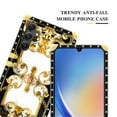 thumbnail image 5 of FKBRCL4U Compatible with Samsung Galaxy A54 Case, Gold Grain Flowers Luxury Golden Decoration for Girl Women Soft TPU Shockproof Protective Hard PC Back, 5 of 7