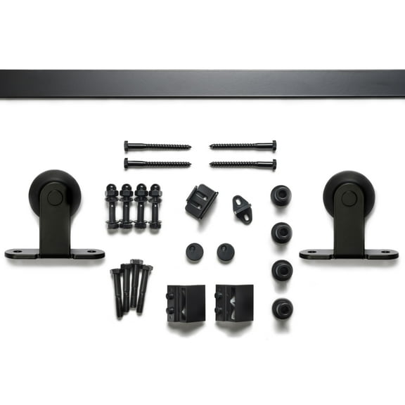 Sure-Loc Barn-2Kit72 72" Barn Door Track And Hardware Set - Black