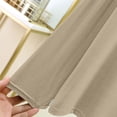 thumbnail image 5 of ClodeEU Women's Crew Neck Short Sleeve T Shirt with Side Slit,Casual Solid Color Summer Blouse Beige,Women's Plus L, 5 of 7