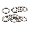 thumbnail image 3 of 10Pcs Round Spring Snap Hooks Carabiner Circle Crafts Toys Crafts Pendant Pendant for Key Chains Key Argent 25mm, 3 of 8