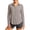 Gray, variant on Staron Women UPF50 Button Down Collared Long Sleeve Sun Protection Shirt Casual Comfy Vacation Beach Travel Loose Blouse, Gray XXL