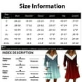 thumbnail image 4 of Women's Knit Dress Long Sleeve V-Neck Flannel Plaid Print Knee Length Dress with Pockets for Fall Casual Loungewear,Beige,L, 4 of 6