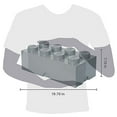 thumbnail image 2 of LEGO Brique de Rangement 8, Gris Pierre, 2 of 5
