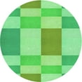 thumbnail image 1 of Ahgly Company Machine Washable Indoor Square Transitional Green Area Rugs, 3' Square, 1 of 7