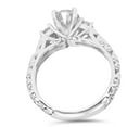 thumbnail image 3 of Pompeii 1ct Vintage 3-Stone Diamond Engagement Ring 14K White Gold (G/H,I1), 3 of 4