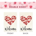 thumbnail image 6 of Buffalo Plaid Red Heart with Bow Valentines Welcome House Flag 28x40 Inch Double Sided Outside Love Outdoor Seasonal Decorative Garden Decorations, 6 of 6