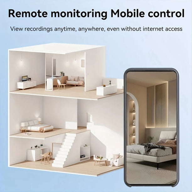 Cámara de Vigilancia Doméstica V720, Conexión Inalámbrica por Wifi, Conexión A Teléfono Móvil, Conexión Remota para Interiores, HD, Compatible con Múltiples Escenarios