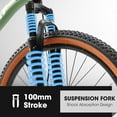 thumbnail image 6 of 24 Inch, Dual Full Suspension Mountain Bike, 21 Speed Spring Summer Travel, Mens Womens Outdoor Cycling Commuting City Bike to School Work, Birthday Gifts Bicycles, 6 of 10