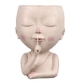 thumbnail image 2 of Face Planter Pots, Head Planter Pots Lightweight Closed Eyes  for Indoor, 2 of 8