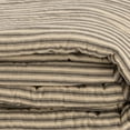 thumbnail image 3 of VHC Brands Sawyer Mill Quilt Coverlet, King Size, Charcoal Ticking Stripe, 3 of 6