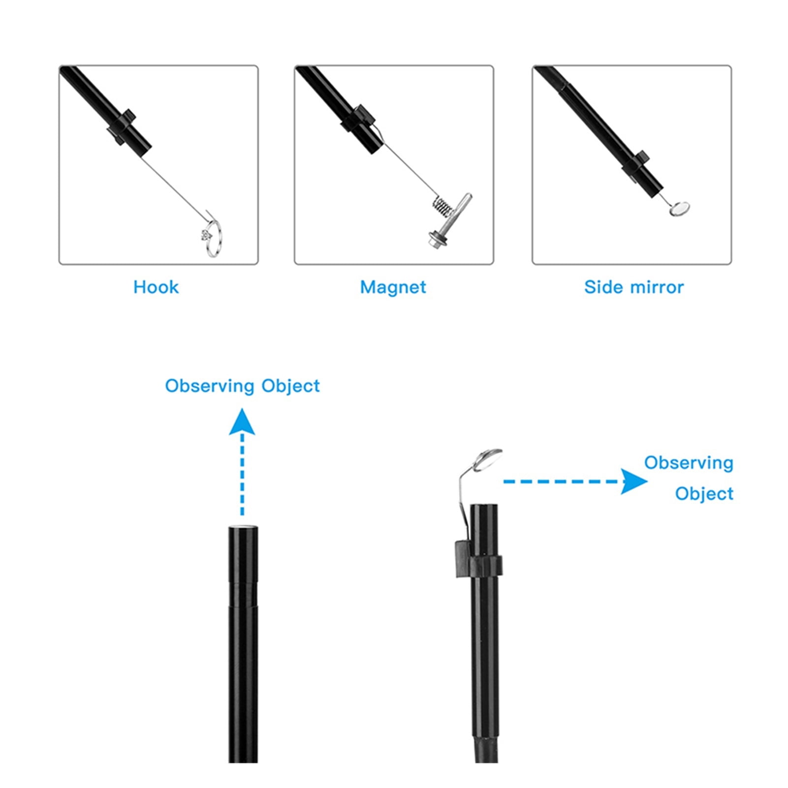 Wireless Inspection Camera 2.0MP 1920P HD WiFi Endoscope Camera With LED Light 5.5MM Borescope Camera , User-Friendly Borescopes