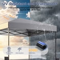 thumbnail image 3 of PATBRELA 10x10 FT Pop Up Canopy Tent, Easy Setup Straight Legs Instant Canopy for Outside with Wheeled Bag, Gray, 3 of 10