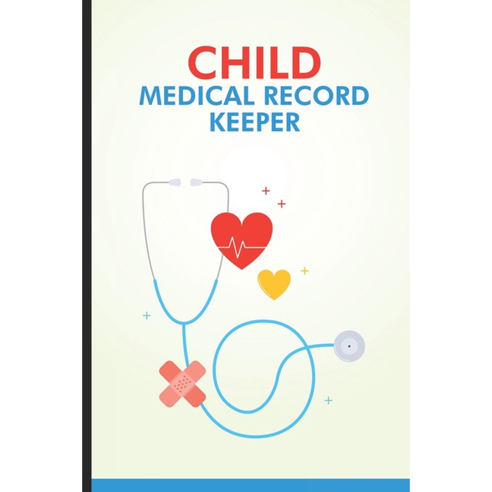 Child Medical Record Keeper Doctor Visits Log Book For Newborn Baby