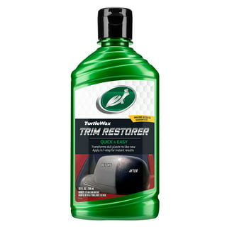 JEGS 72346: Auto Trim Restorer, 8 oz. Bottle, Interior/Exterior Use, Water-Resistant Coating, For Use on Plastic, Leather, Vinyl, and Rubber
