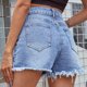 thumbnail image 5 of Pantalones cortos de cintura alta con bolsillo recto para mujer Fridja fhjkhfk460726, 5 of 5