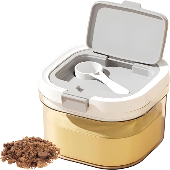 ACDANC 2026 New Sugar Container with Spoon,Coffee and Dry Food Storage Containers,Stackable,Easy-Clean Coffee Canister with Scoop,Perfect for Coffee,Flour,Sugar (27Oz)