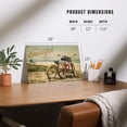 thumbnail image 4 of Grover Beach, California, Life is a Beautiful Ride, Beach Cruisers (12x18 Aluminum Art, Indoor Outdoor Metal Sign Decor), 4 of 5