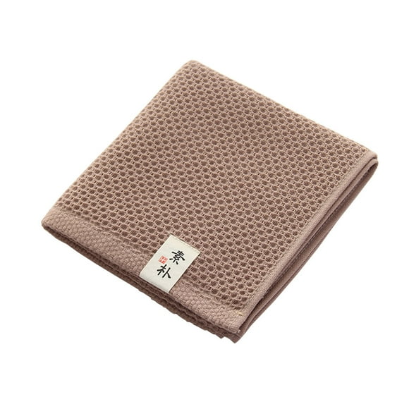 Cotton Towel Home Kitchen Bathroom Toilet Face Hands Washing face towel towel Waffle Design Towel 72x32cm, Dark Brown