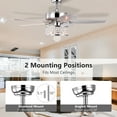thumbnail image 5 of Costway 50'' Electric Crystal Ceiling Fan W/Light Adjustable Speed Remote Control, 5 of 9