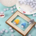 thumbnail image 4 of Pompones decorativos Sappy 1000 unidades, 1,5 cm, purpurina blanca, 4 of 6