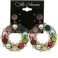 thumbnail image 2 of MiAmore Dangle-Earrings Bronze-Tone/Multicolor, 2 of 4
