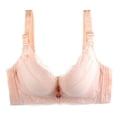 thumbnail image 1 of Sujetadores push-up Prolriy para mujer, talla deportiva, extraelásticos, con encaje, transpirables, talla grande, para usar debajo de la ropa, color beige, talla 46A, 1 of 3