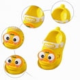 thumbnail image 4 of HCNTES Toddler Kids Cozy Baby Boys Girls Home House Cloud Cushion Slide Sandals for Indoor Outdoor Shoes(Yellow,11), 4 of 5