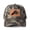 Camouflage, variant on Upper Peninsula of Michigan Leather Patch Embroidered Color Block Trucker Hat Unisex Adjustable Cotton Breathable Fashion Cap for Travel Daily Wear