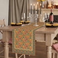 thumbnail image 2 of Table Runners 72 Inches Long Dress Scarves, Brown Red Floral Boho Farmhouse Kitchen/Dining Table Runner, Coffee Tablerunners, Vintage Ethnic Tribe Abstract Art 18x72 Inch, 2 of 9