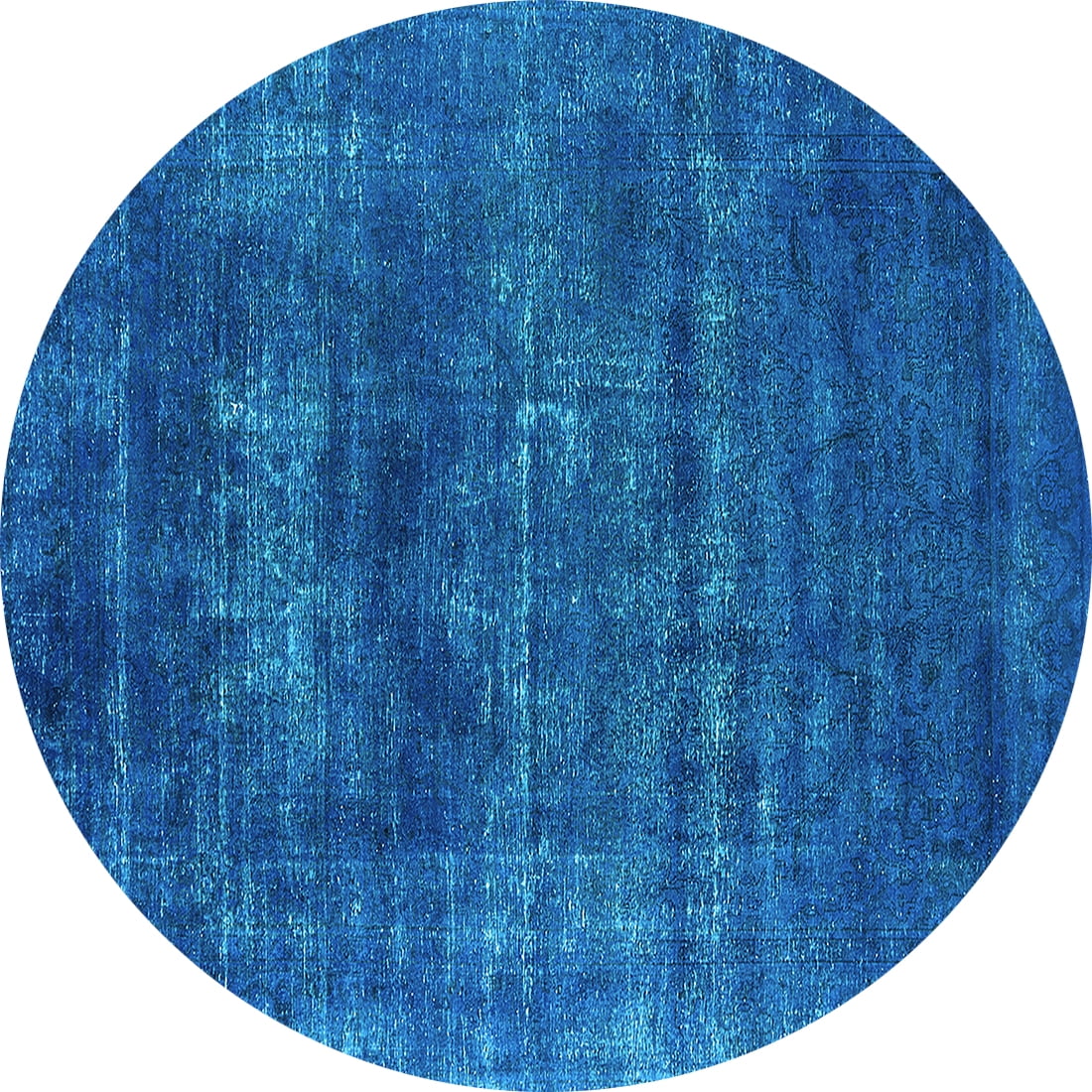 Ahgly Company Indoor Round Oriental Light Blue Industrial Area Rugs, 8 ...