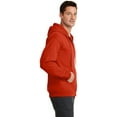 thumbnail image 2 of Port & Company Men's Classic Full Zip Hooded Sweatshirt 3XL Orange, 2 of 4
