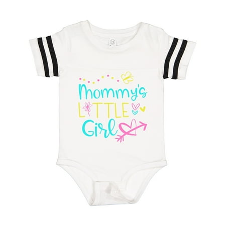 

Inktastic Mommy s Little Girl with Hearts Flower and Butterfly Gift Baby Girl Bodysuit