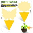 thumbnail image 4 of 30 Pack Sticky Trap, Fruit Fly and Fungus Gnat Trap Killer Indoor and Outdoor, Protect The Plant, Non-Toxic and Odorless(Bird Shape), 4 of 11