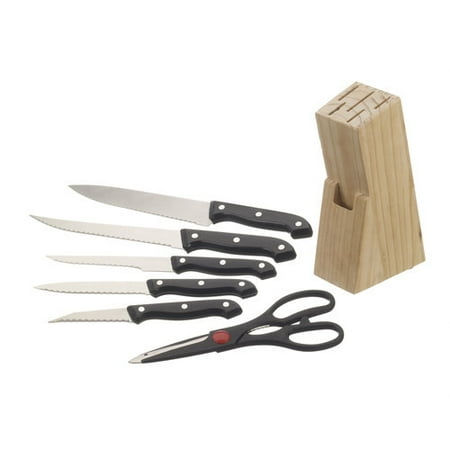 Block Knife Cutlery Set 7 Piece Walmart Com
