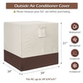 thumbnail image 2 of 34" AC Defender - Winter Full Air Conditioner Cover, IC ICLOVER Squire Central Air Conditioner AC Cover for Outdoor Unit Waterproof Protect - Beige, 2 of 8