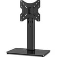 thumbnail image 7 of RTVR Swivel Table Top TV Stand with 40° Rotation & Tempered Glass Base for 23-43" Flat Screen TVs, 4-Level Height Adjustable with Non-Slip Feet, 66lbs Capacity, 7 of 7