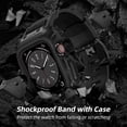 thumbnail image 4 of FR Fashion Co. Sport Military TPU Metal Pieces Strap Bumper Cover Apple Watch, 4 of 7