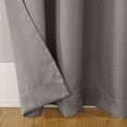 thumbnail image 6 of Mainstays Lauren Semi Sheer Textured Solid Rod Pocket Curtain, Single Panel, Gray, 38" W x 84"L, 6 of 8