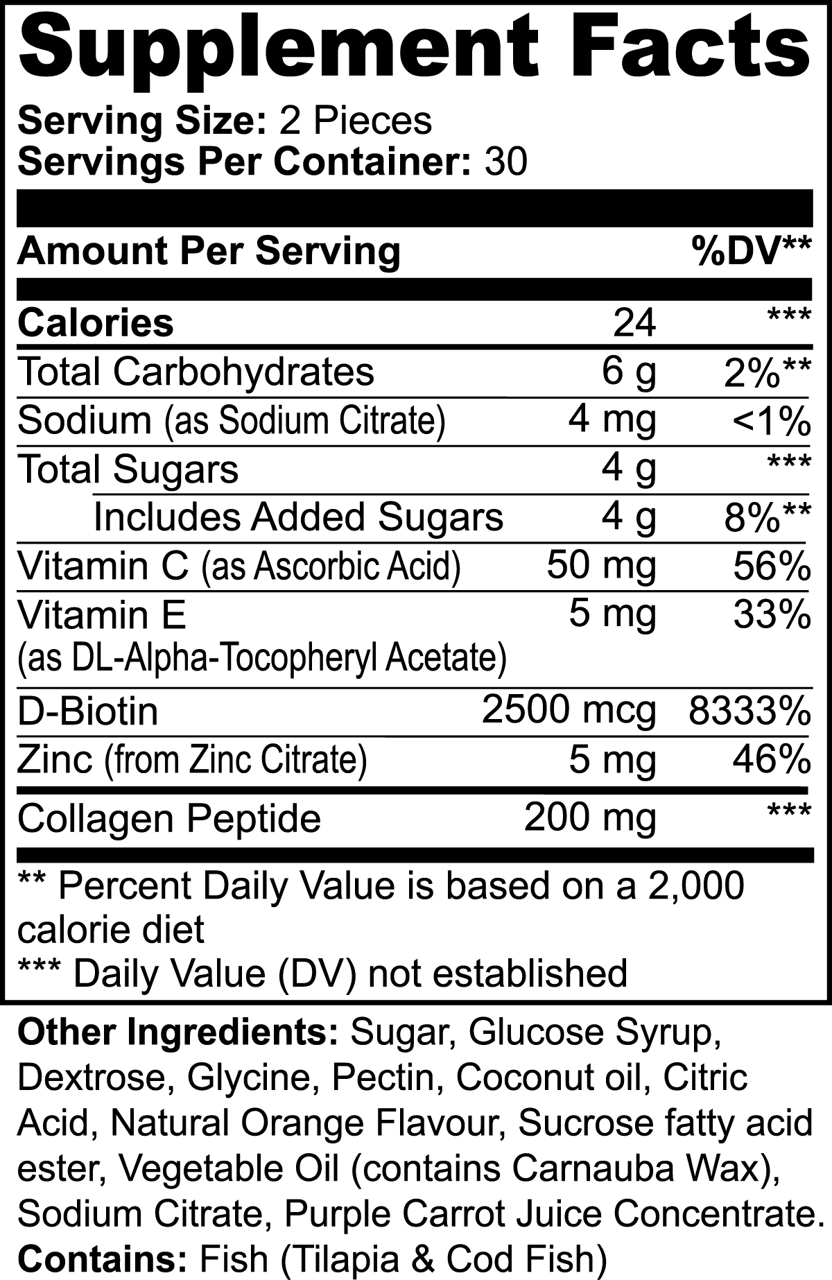 Invincible Supplements Collagen Gummies with Vitamin C - Non-GMO, Lab-Tested, GMP & NSF Certified