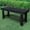 Black, variant on Outdoor Garden Bench, 2-Person Wood Patio Bench Weatherproof Outdoor Backless Bench, Anti-Corrosion and Anti-Rust Garden Benches for Garden Lawn Porch Park Backyard