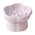 thumbnail image 3 of Yhmxh Elevated Slow Feeder Cat Bowl, Ceramic Flower Shaped Anti-Gulping Pet Food Bowl, Raised Non-Slip Cat Dish Small Dogs Slow Feeders Bowl for Dry & Wet Food, Whisker Friendly, 3 of 7