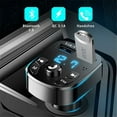 thumbnail image 4 of Chargeur Rapide Sans Fil Mains Libres Audio Bluetooths 5.0s FM pour Voitures Adaptateur Lecteur MP3 Double USB, 4 of 4