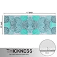 thumbnail image 5 of Kitchen Rugs Sets Of 2,Turquoise Floral and Petal Pattern Anti Fatigue Kitchen Mat Rugs Non Slip Washable,Decorative Kitchen Floor Mats for Kitchen,Sink,Laundry,17"X47", 5 of 5