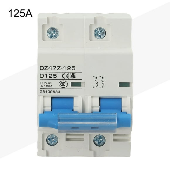 DC MCB for Solar PV 2P 125A 100A 80A 600V Circuit breaker PV Battery
